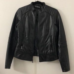 GUESS Leather Jacket (S)